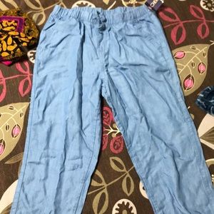 Jeans material sweatpants for girls